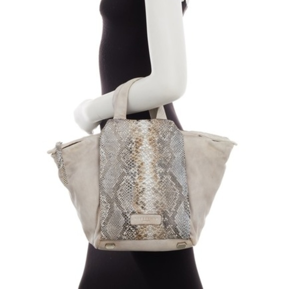 LIEBESKIND Berlin Dessert Beige Baraka Snake Bag - Picture 2 of 8